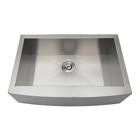 Gourmetier GKTSF30209 Drop-In Stainless Steel Single Bowl Farmhouse Kitchen Sink,  GKTSF30209